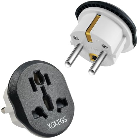 2 Stück Universal Adapter, UK to EU Adapter