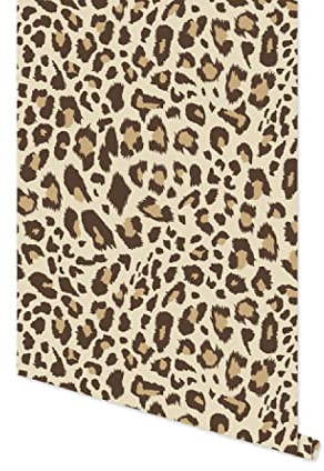 Dostear Klebefolie MöBel Wandtapete 3dtapete Self Adhesive Wallpaper Folie Selbstklebende GroßE Vinyl GläNzend Tapeten FüR KüChentapete Abwaschbar braune Flecken 45cm X 300cm