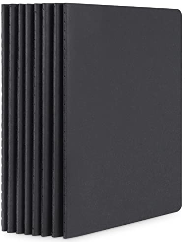 Yarotm Notizbuch A5 Blanko - 8 Stück Notizblöcke Leere Seiten - 100GSM Papier Skizzenbücher Klein - 30 Blatt Notizbuch Schule - 14 x21cm Sketchbook Notizbücher