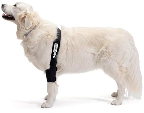 Ortocanis - Ellenbogenbandage für Hunde - Ellenbogenschoner für Linkes - Bei Arthrose im Ellbogen - Hilft Schmerzen und Entzündungen zu reduzieren - Größe: M 16.1-20.5 cm