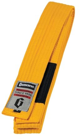 Gameness Jiu Jitsu Youth Belt | BJJ Belt for Kids Yellow A2