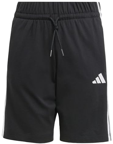 adidas Kids 3 Stripe Jersey Short Juniors Cotton