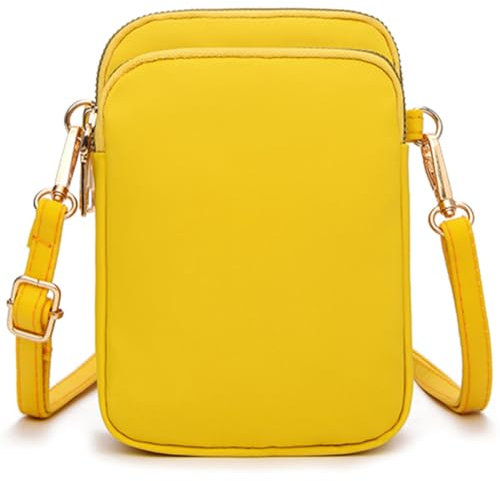 JANKS Kleine Crossbody Taschen für Frauen Mini Handy Geldbörsen mit Crossbody Strap Telefon Geldbörse Umhängetasche Nylon Arm Tasche