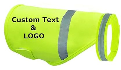 Muka Personalisierte Haustier-Sicherheitsweste, Hundekleidung, Bedruckt mit individuellem Text oder Logo