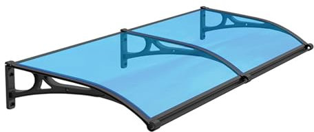 Große Größe Haustür Vordach Terrasse Pultdach 80 240 cm Länge 60 100 cm Breite Sonnenschutz Regenschutz Polycarbonat Rundbogen Vordach für Eingangsbereich Stilvoll und Funktional