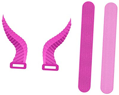 DOITOOL 1 Pair Devil Horns Headphone Attachment Headphone Horns Headphone Decoration Headphones Decorations Devil Horns Attachment Horn Props Devil Headphone Attachment Rosy