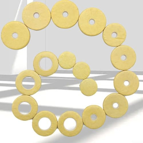 Essential Flute Accessories 16/17 Premium Kork-Pads für optimale Klang- und Vibrationskontrolle (17 offene Lochflöte)