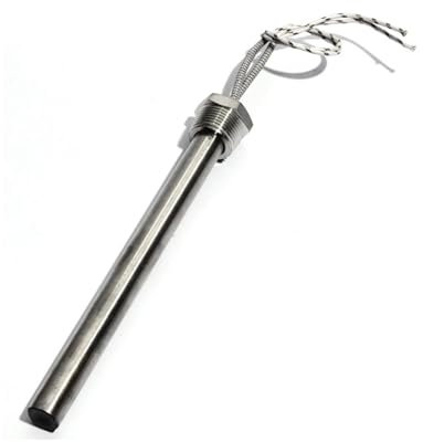 BADIKA Thread Cartridge Heater DN20 (25mm/3/4) Thread Fitting Cartridge Heating Element 16mm Tube Dia. 1.5KW/2KW/2.2KW/2.5KW/2.7KW(110V,DN20 2200W 20x450mm)