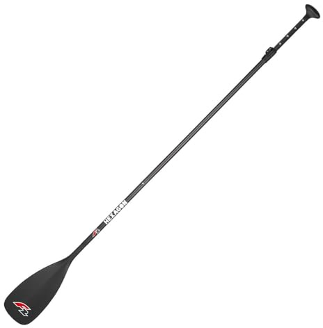 F2 SUP Paddel Hexagon - 100% Carbon 3 teilig Schwarz 2024/25