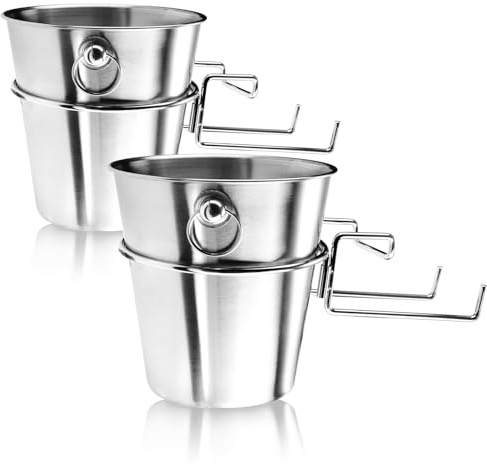 COM-FOUR® 2x Champagnekylare med bordshållare, Kylhink för mousserande vin