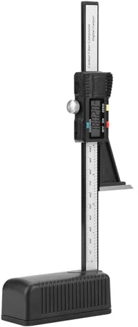 Candeon Digitaler Höhenmesser, 0–6 Zoll/0–150 Mm, Professioneller Elektronischer Höhenmesser, Blendenmessschieber, Tiefenmesswerkzeug mit Magnetfuß für die Einstellung von