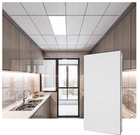 Dalles de plafond acoustiques, panneaux insonorisants en aluminium pour bureau, salle de bain, cuisine, installation facile, système de grille suspendue