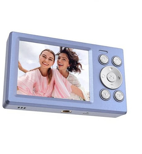 Hkfgdjdl Cámara digital retro de doble pantalla, 5000 W, píxel alto, zoom de 16x, para estudiantes, adolescentes, fotografía de viaje