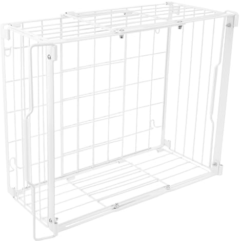 UTHCLO Cesta Metálica para Congelador Apilable y Ajustable Organizador Colgante Resistente para Arcones y Congeladores Verticales Almacenamiento para Cocina