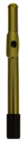 iplusmile Metall Flötenkopfrohr Mundstück aus Weißkupfer Goldfarben Langlebiges Blasinstrument Ersatzteil Glatte Oberfläche Luftdicht Geeignet für Querflöte Zubehör