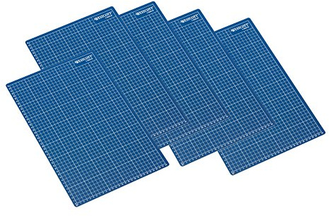 Westcott E-46003 00-I Schneidematte DIN A3 Kunststoff, 5 Stück, blau
