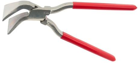 Stubai 282153NR - Tenaza para pliegues de metal, fontanería 45° curvada, en estuche (80 mm)