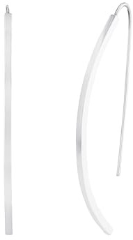 Amor Ohrhänger Edelstahl Damen Ohrschmuck, 5,5 cm, Silber, Kommt in Schmuck Geschenk Box, 9171613
