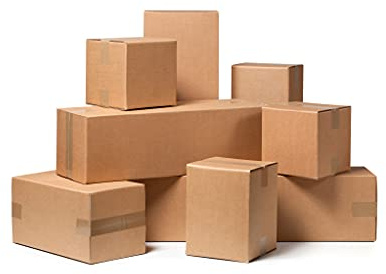 Scatole Cartone Avana 32x22x20cm Scatoloni Imballaggio Spedizioni Cartoni Trasloco Scatoli in cartone Ondulato Leggere Solide e Resistenti - set da 5 - Made in Italy