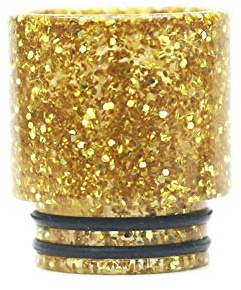 LITAO-EC, Golden Silver Star En Boquilla De Resina 810 Punta De Goteo para E-Cigarette 810 Atomizador Tanque RTA RDTA Vaporizador,Sin Tabaco ni nicotina (Color : Gloden)
