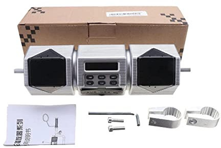 YONGYAO Moto Impermeabile Bluetooth Altoparlante Audio Radio Sistema Audio MP3 FM Stereo Gold/Sliver-Argento