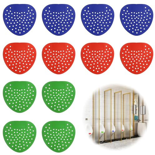 Lot de 12 tamis d'urinoir parfumés universels pour urinoir avec parfum. Élimine les odeurs particulières, convient pour les toilettes publiques dans les hôtels, les centres commerciaux, les écoles et