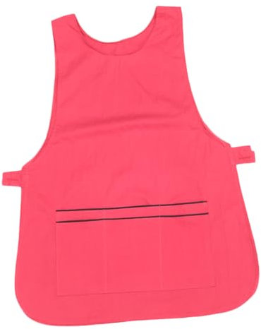 OUNONA Schürze Für Friseur Salon Arbeitskleidung Ärmellos Küchenschürze Schutz Pinafore Mit Taschen Für Haarspangen Und Werkzeuge