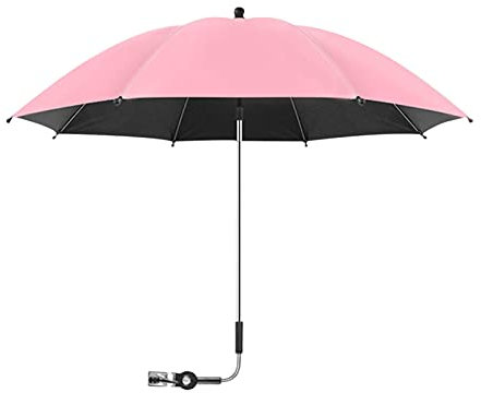 Genérico Sombrilla Cochecito Bebe 85CM con Protección UV 50+ | Ajustable Parasol Carro 8 Costillas Resistente Al Agua Protección Solar