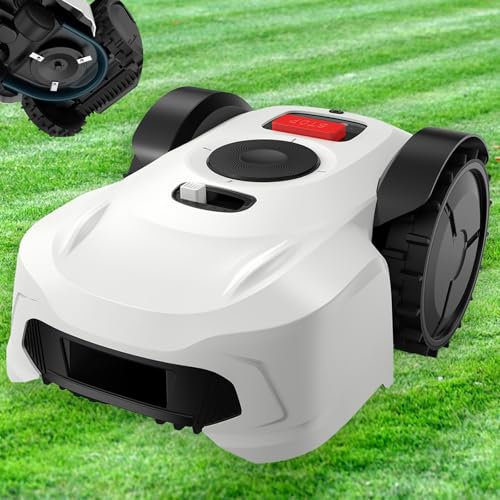 Naturalpowev Tondeuse Robot à Gazon, Tondeuse à Gazon Robotisée pour pelouse de 1000 m², Cartographie RTK+Vision, Contrôle par Application, 60 DB(A) Silencieux, Gestion Multi-Zones