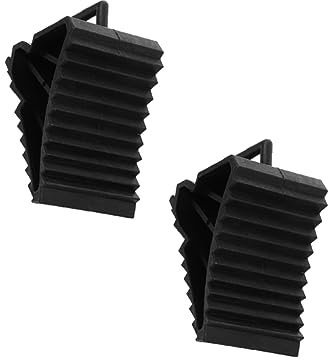 Mikinona 2stücke Unterlegkeile Für Pkw Aus Hochwertigem Auto Anti-Slip Blöcke Reifenkeile Für Auto Tragbar Und Langlebig Zum Halten des Rads An Ort Und Stelle