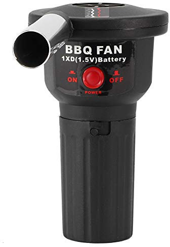 Fdit Ventilatore per Griglia Elettrica, Accensione Efficiente, Ventola per Griglia Portatile Portatile per Picnic All'aperto, Campeggio, Fornello a Griglia