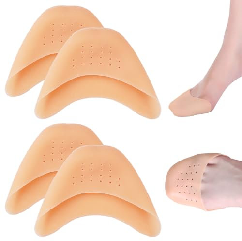 2 Paare Zehenschutz Silikon Gel Ballett Spitzenschoner, Spitzenschuhe Silikon Gel Pads, Soft Ballett Spitzenschoner,Gel Zehenkappen Zehenschoner,Soft Spitzenschuhe Silikon Gel Pads,Zehenschutz Ballett