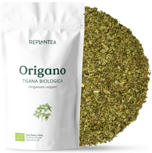 Origano Biologico Sfuso (100g) | Intenso per Cucina & Benefico come Tisana Digestiva e Balsamica | Origano Essiccato di Alta Qualità | REPLANTEA