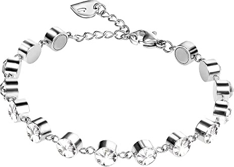 TDEXI Magnetarmband,Damen Magnetische Armbänder für Arthritis Verschluss Edelstahl Armband Magnet Damen Gesundheit Magnetarmband Energetix