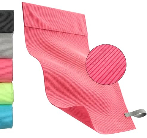 YUMUVE Gym Handtuch mit Fixierung 125x50cm - Mikrofaser - Pink