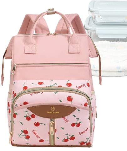 Générique Wickelrucksack für Babys, wasserdicht, große Kapazität, Umstandsbeutel für Windeln, Gepäck, Reise, Baby, mit Wickelunterlage, für Reisen, Outdoor, Familie, Ausflug Park