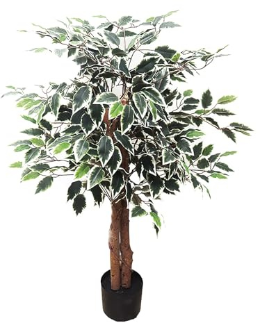 Alberi Di Baniano Artificiali, Piante Artificiali Da Esterno, Piante Verdi, Piante Artificiali Alte, Adatte For Il Balcone Esterno E La Decorazione Del Soggiorno(120cm/47in)