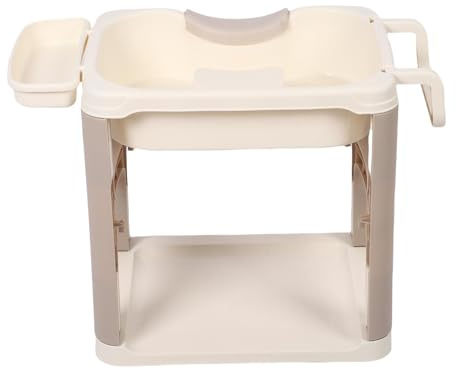 Fdit Schampohandfat Bärbar Bekväm Hårtvättbricka för Hemmet, Plastmaterial, för Dagligt Bruk (Brun)