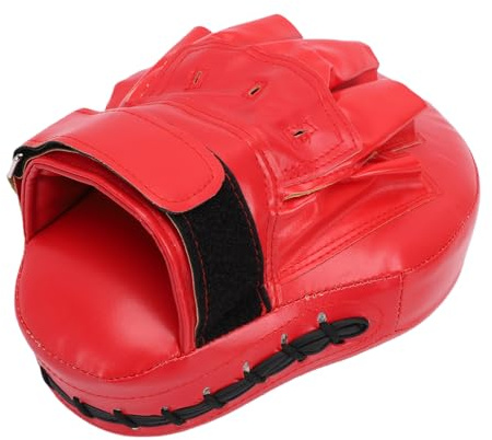 Keenso Cuscinetti da Boxe, Guanto da Boxe Curvo in PU con Cinturino Regolabile, Bersaglio Manuale per Allenamento di, Assorbimento degli Urti, vestibilità, per Allenatori di Taekwondo e