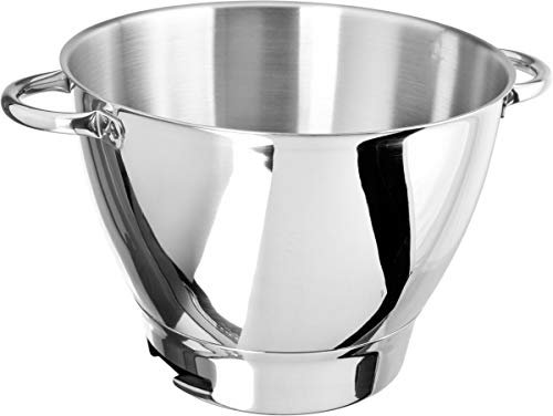 Kenwood Mixing Bowl - Bol con Asas para Mezclas, Capacidad de 4,6L, Accesorio Compatible con Kenwood Chef, Apto para Lavavajillas, Acero Inoxidable, 36385A