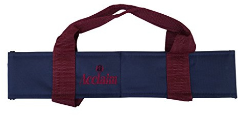 Acclaim Chatton - Tappetino classico imbottito per 2 ciotole, in nylon, per prato verde, piatto, corto, per interni ed esterni (blu navy/bordeaux)