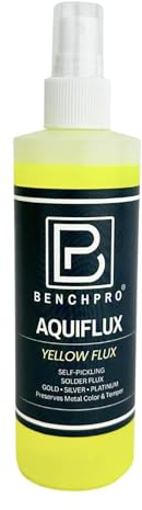 Aquiflux Self Pickling Flux for Precious Metals Gold Silver Jewelry and Hard Soldering 8 Oz (Half Pint)