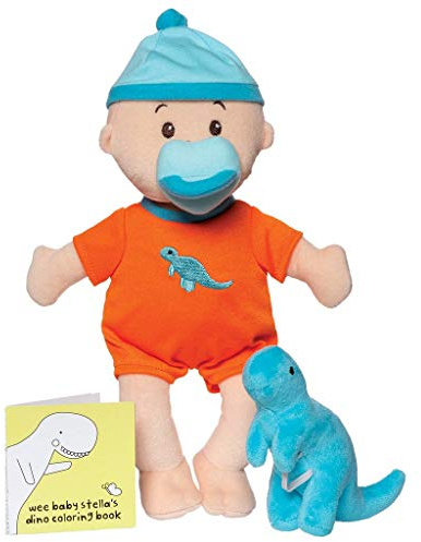 Manhattan Toy Wee Baby Stella Kleiner Dino 30,48 cm Soft Baby Doll Set Multi