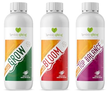 Symbio Cannabis - Fertilizzante Indoor e Outdoor: GROW 550 gr -BLOOM 550 gr – TOP BALANCE 550gr