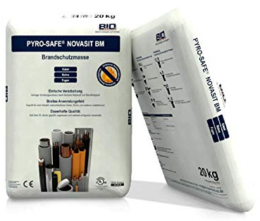 B.I.O. PYRO-SAFE NOVASIT BM Brandschutzmasse Brandschutzmörtel (K) 20 KG/SACK
