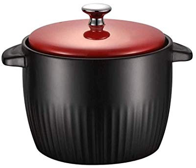 SMSOM Pote de cerámica Olla de Barro para cocinar cazuela - Seguro y Saludable, Duradero, Antiadherente, fácil de Limpiar con Estilo Estufa de Estufa de Cocinero (Capacidad 4.5L) (Size : 6L)