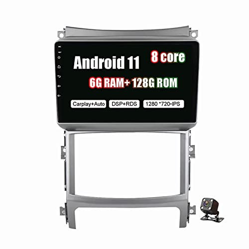 PLOKM Android 11 Radio Player Navegación del Coche para Hyundai Veracruz IX55 2006-2015 Car Stereo 5G WiFi SWC Soporte Carautoplay WiFi Dab+ OBD2 DVR TPMS Navegación