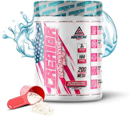 As American Suplement | Monohidrato de Creatina | Creatina Monohidratada en Polvo | Aumenta el Rendimiento Físico | Aumenta Fuerza y Energía | Sabor Neutro | 300g (Creatina Monohidratada.)