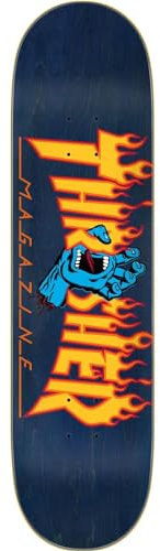 SANTA CRUZ Thrasher Screaming Flame Logo Skateboard-Decks, 21 x 80,8 cm
