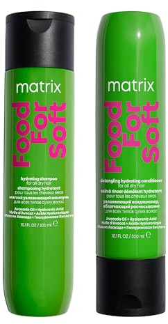 Matrix DUO Food For Soft Hydrating Shampoo with Avocado Oil and Hyaluronic Acid, for dry hair 300ml & Food For Soft Detangling Conditioner with Avocado oil and Hyaluronic Acid, for dry hair 300ml